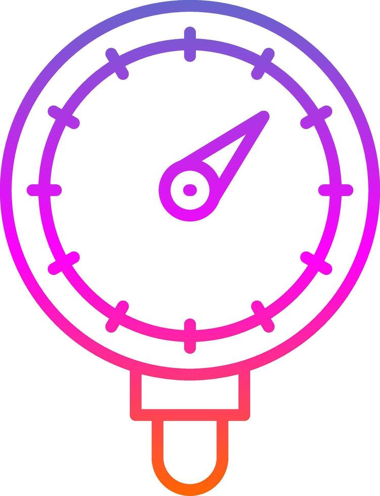 pression jauge ligne pente icône conception vecteur