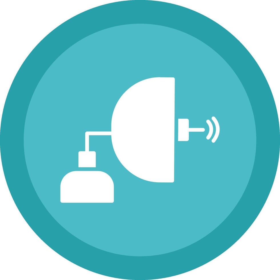 antenne glyphe dû cercle icône conception vecteur