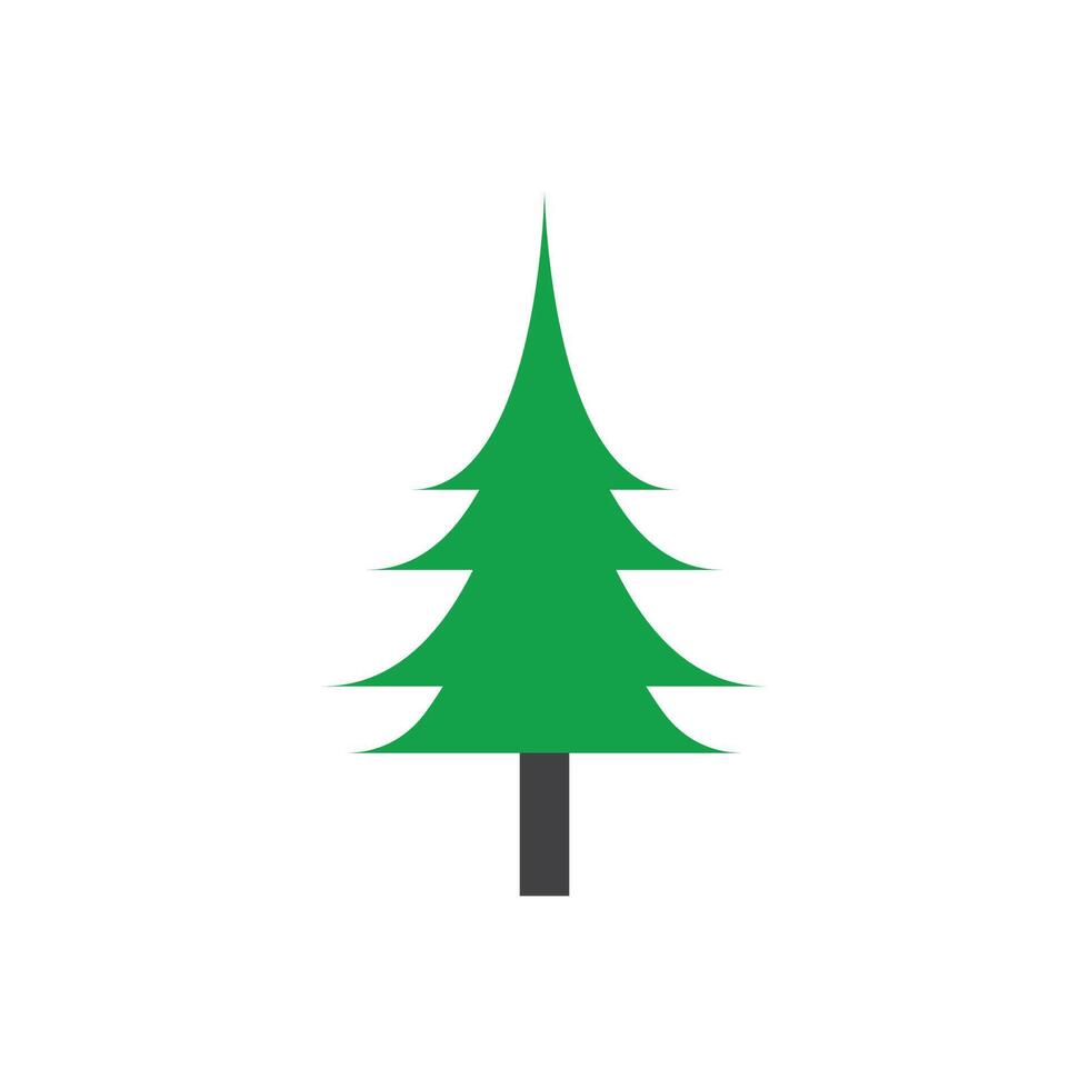 Facile pin ou sapin arbre logo pin maison à feuilles persistantes.pour pin forêt aventuriers camping la nature badges et entreprise. vecteur