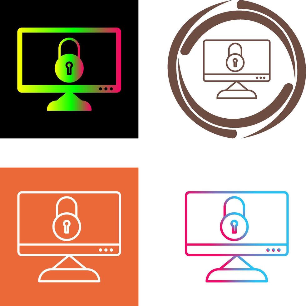 unique confidentialité icône conception vecteur