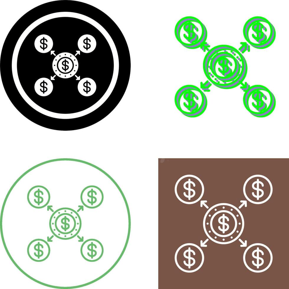 conception d'icône de distribution vecteur