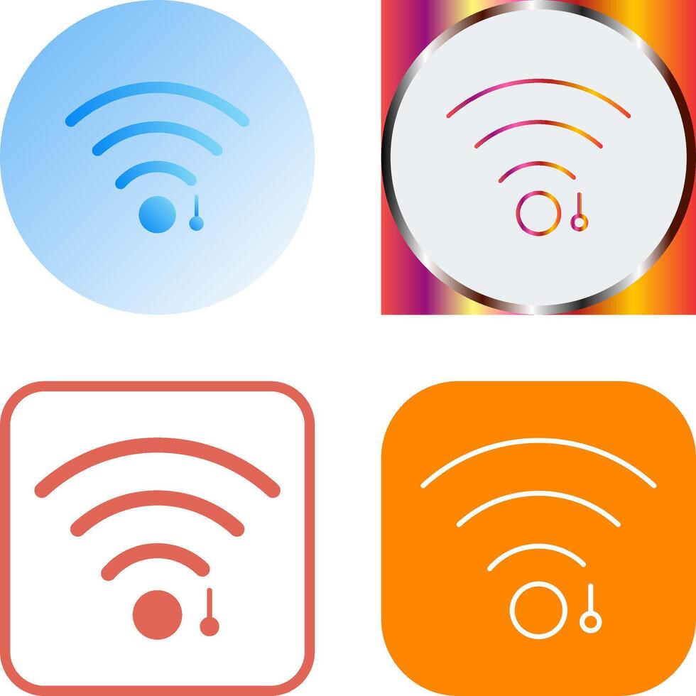 unique Wifi signe icône conception vecteur