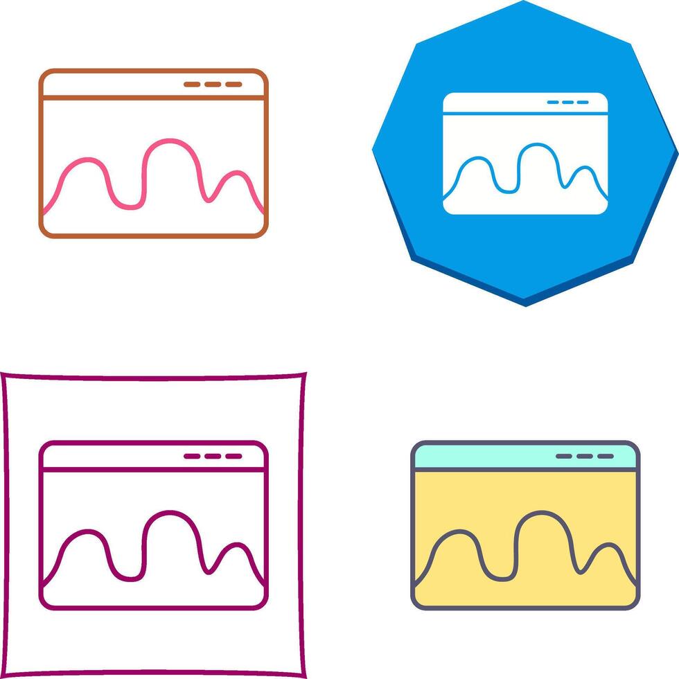 page Web statistiques icône conception vecteur