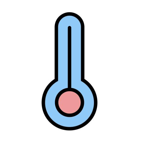 Icône de vecteur de température