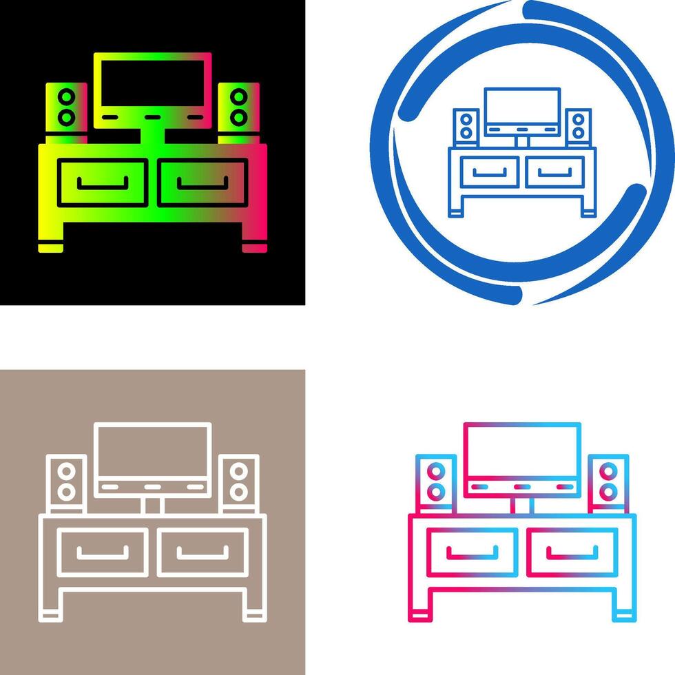 conception d'icône de télévision vecteur