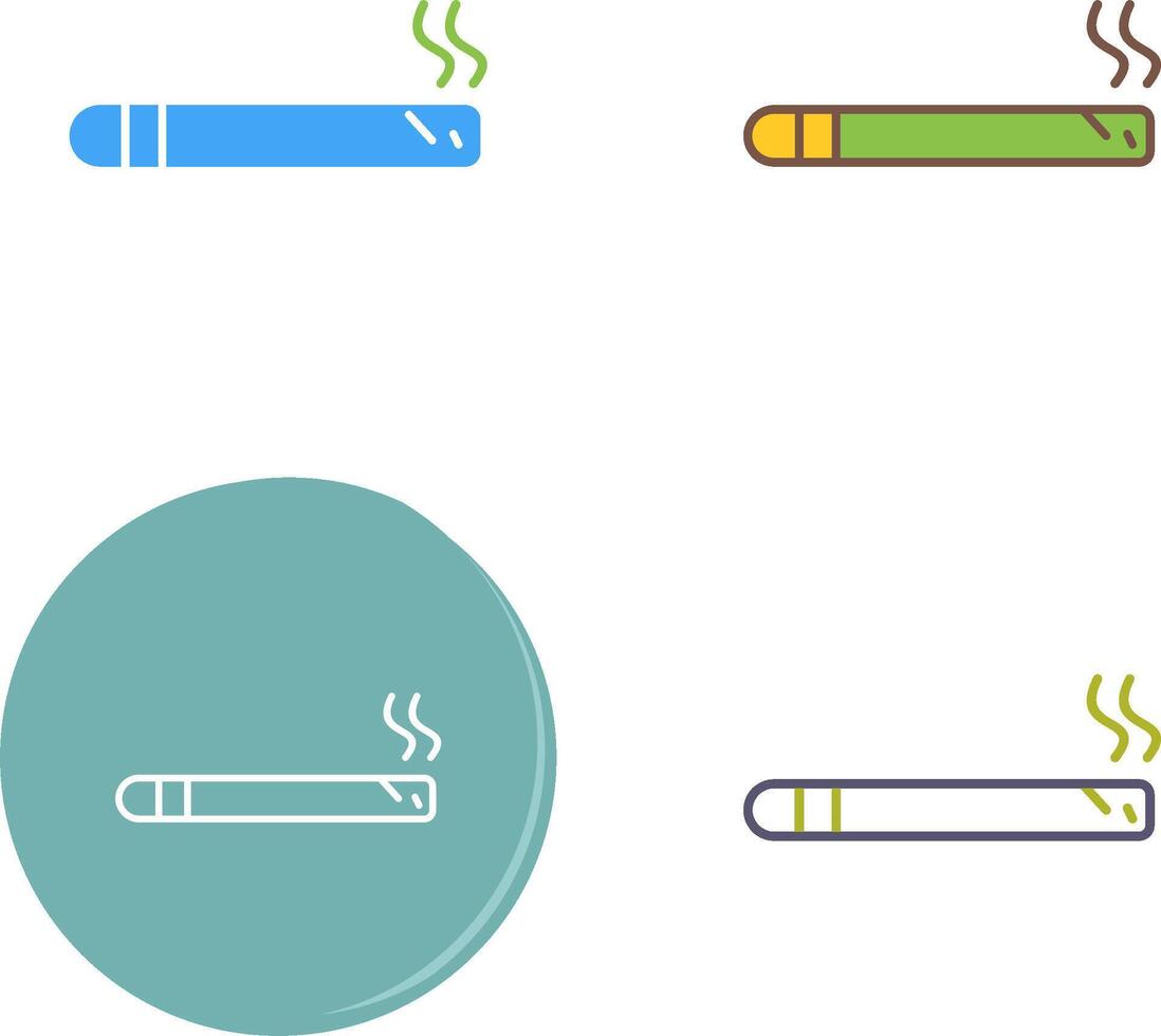 conception d'icône de cigare vecteur