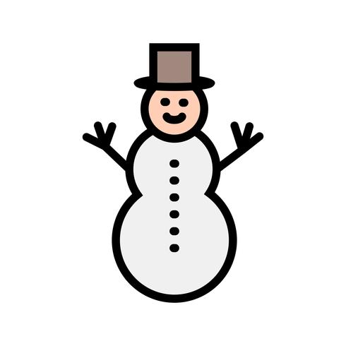 Bonhomme de neige Vector Icon