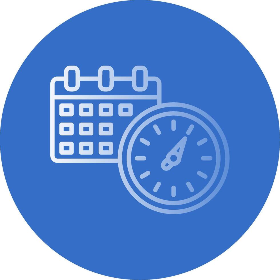 Horaire plat bulle icône vecteur