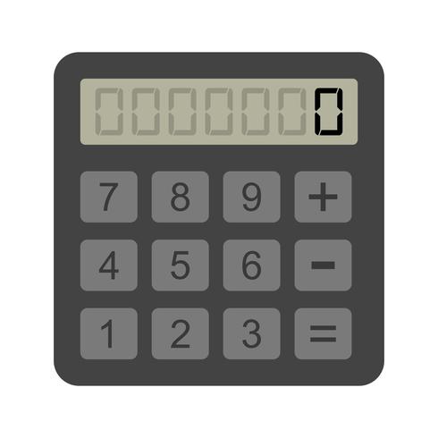 Icône de calculatrice de vecteur