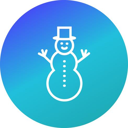 Bonhomme de neige Vector Icon