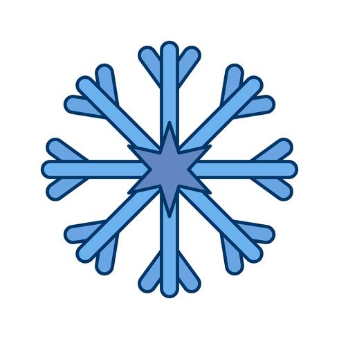 Icône de vecteur de flocon de neige