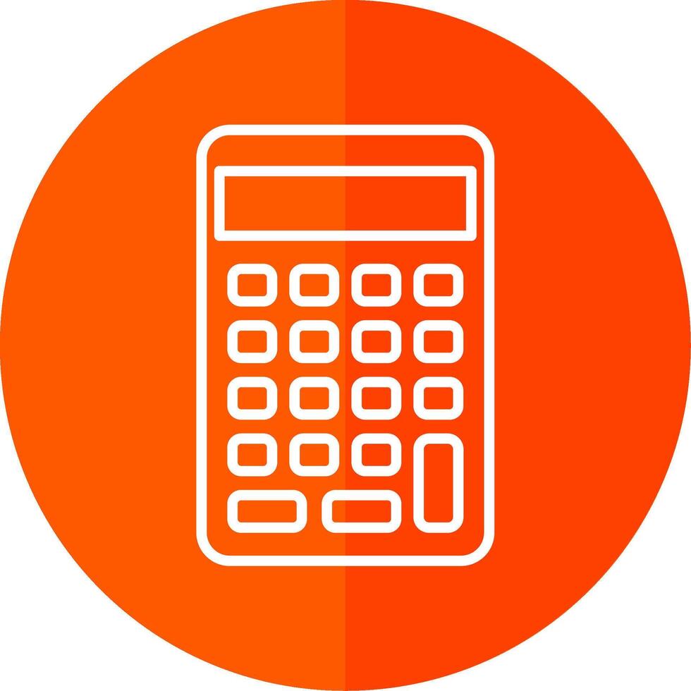 calculatrice ligne Jaune blanc icône vecteur