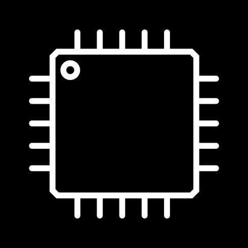 Icône de processeur de vecteur