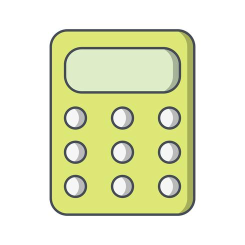 Icône de calculatrice de vecteur