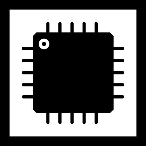 Icône de processeur de vecteur