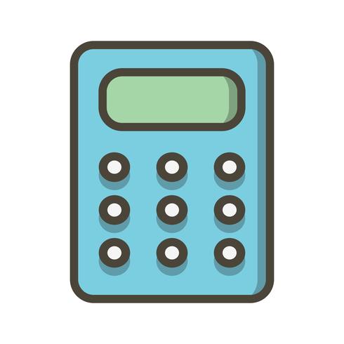 Icône de calculatrice de vecteur