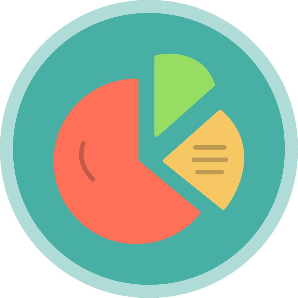 ne pas faire graphique plat multi cercle icône vecteur