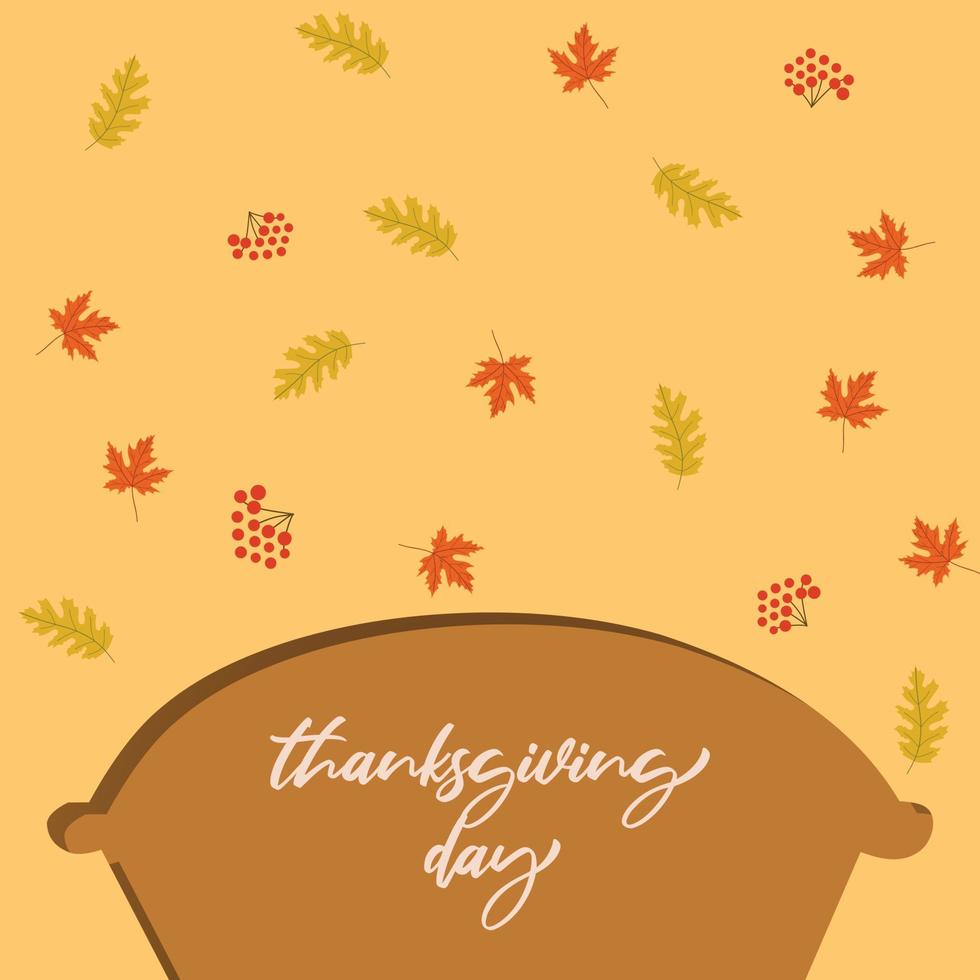 jour de Thanksgiving illustration vectorielle vecteur