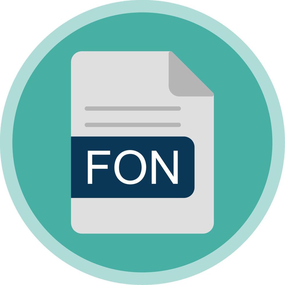 fon fichier format plat multi cercle icône vecteur