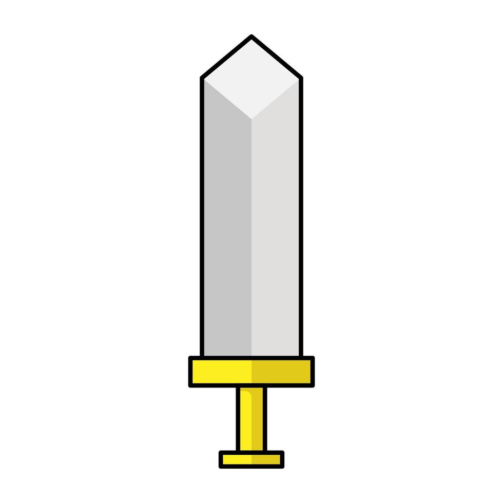 illustration vectorielle épée vecteur