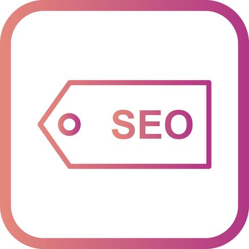 Icône de vecteur SEO Tag