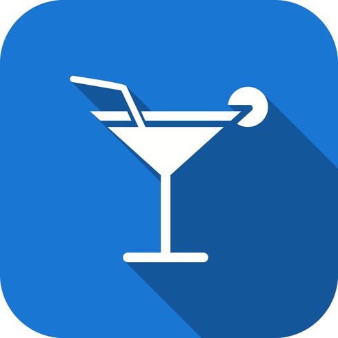 Icône de cocktail de vecteur