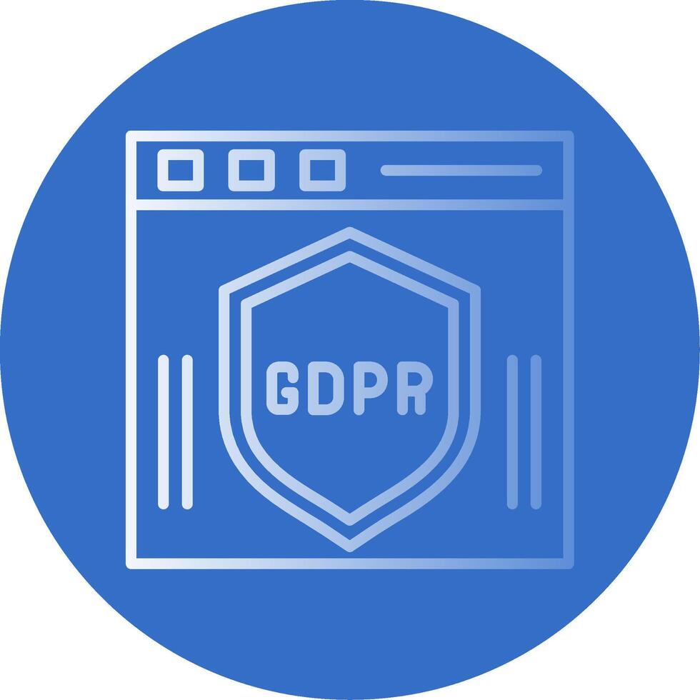 GDPR plat bulle icône vecteur