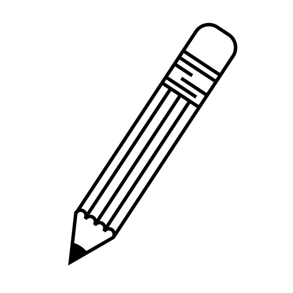 crayon linéaire vecteur