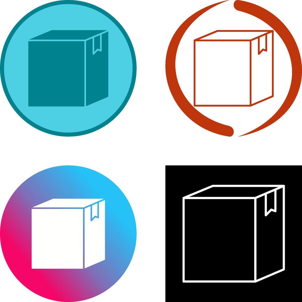 conception d'icône de boîte vecteur