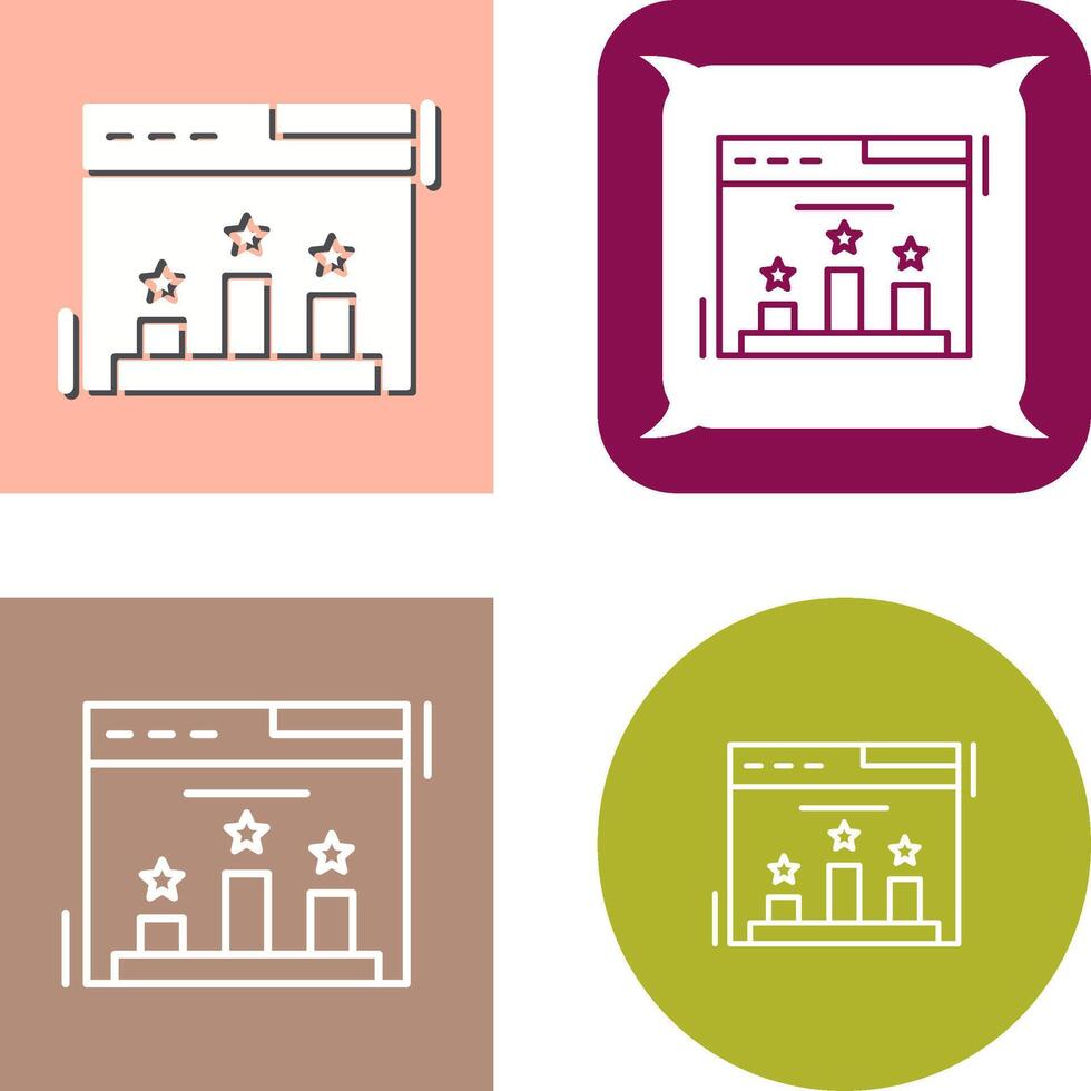 conception d'icône de classement vecteur