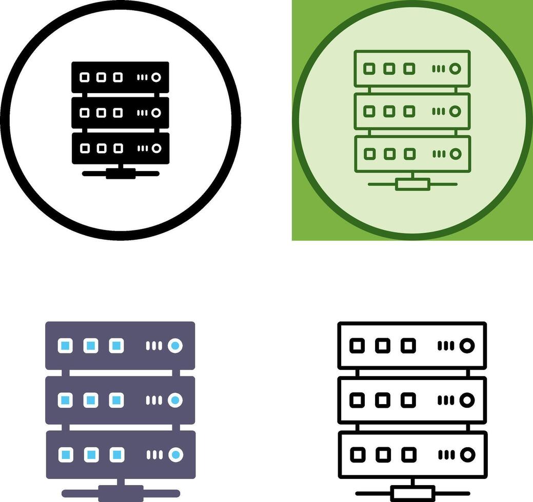 conception d'icône de serveur vecteur