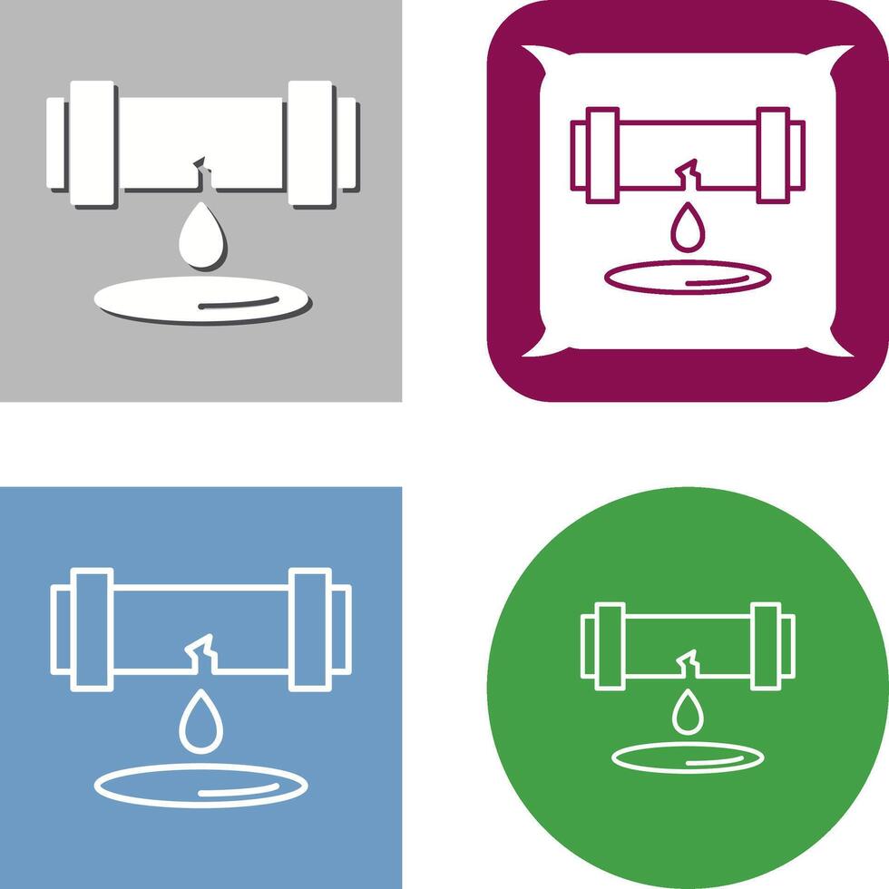 fuite icône conception vecteur