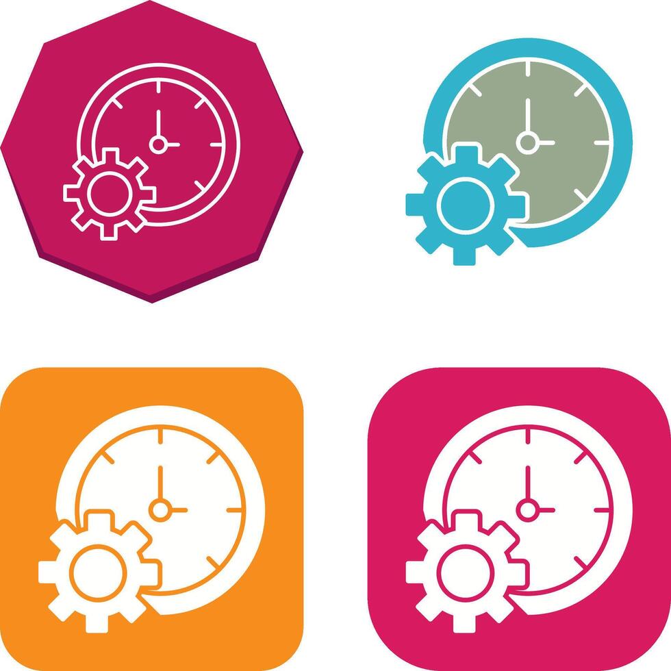 temps réglage icône conception vecteur