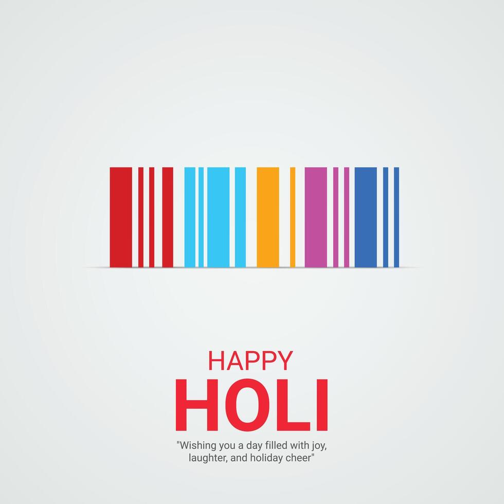 Créatif illustration de content Holi Festival pour social médias les publicités vecteur