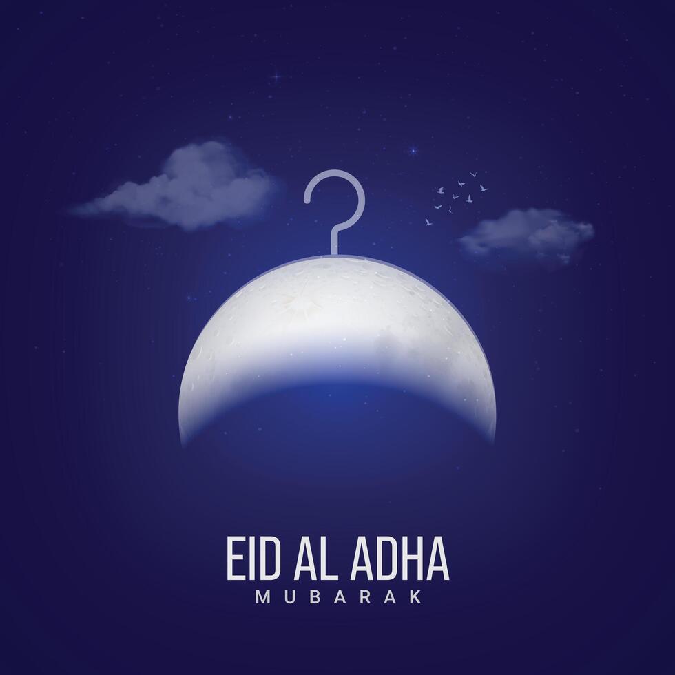 eid Al adha moubarak. eid Al adha mubarak Créatif les publicités conception. , 3d, illustration vecteur