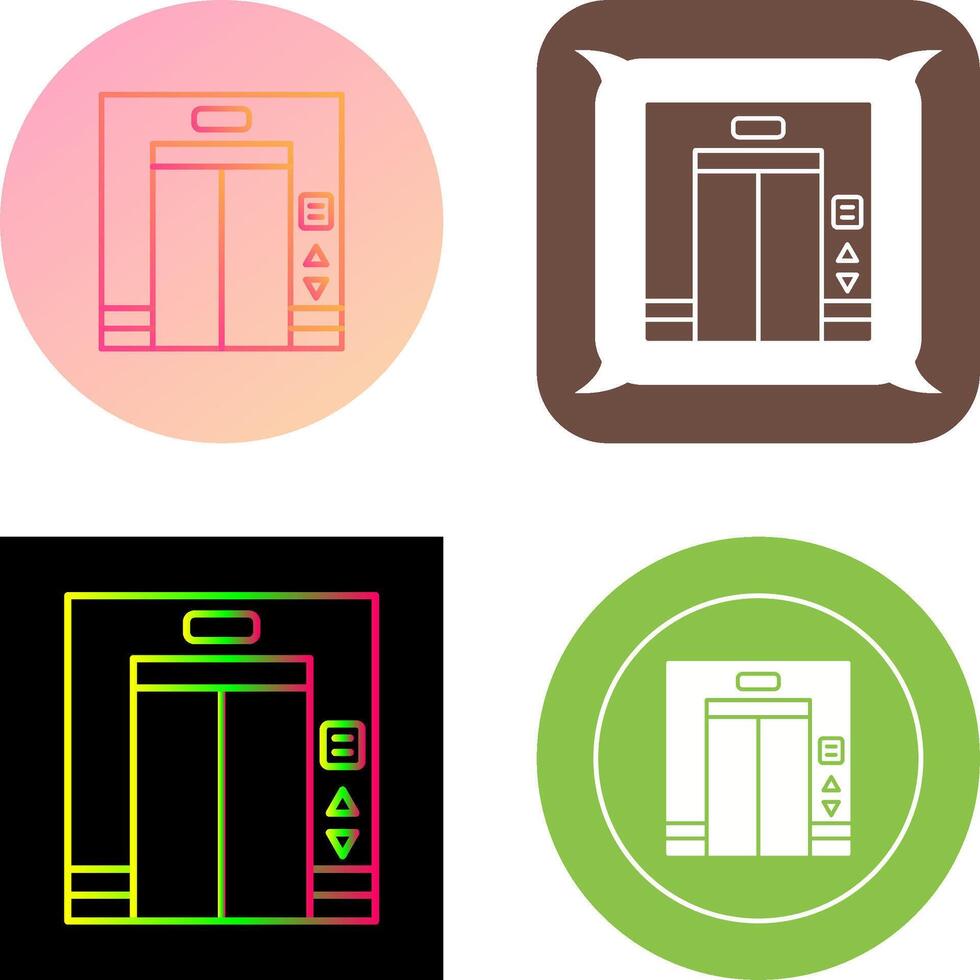 conception d'icône d'ascenseur vecteur