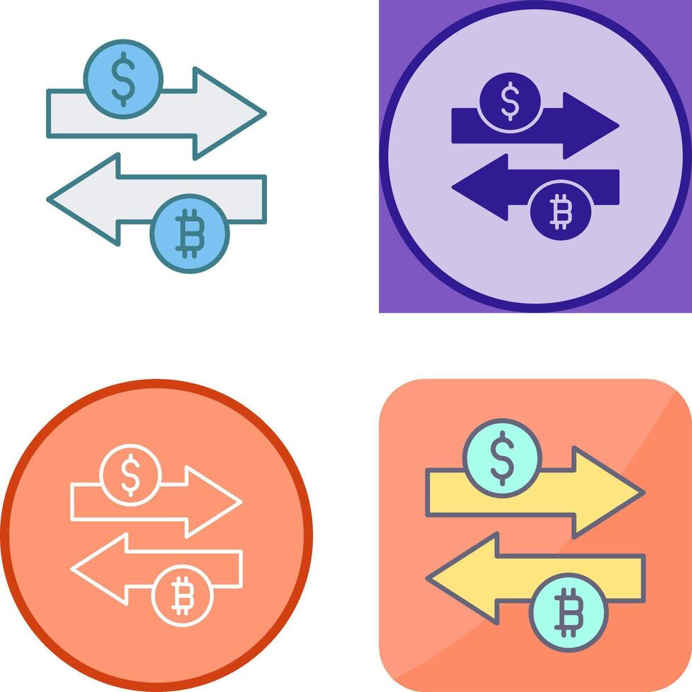 conception d'icône de change d'argent vecteur