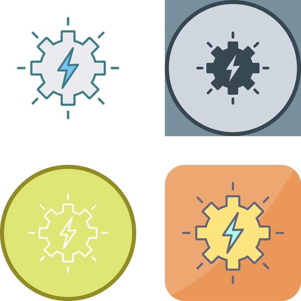 conception d'icône d'électricité vecteur