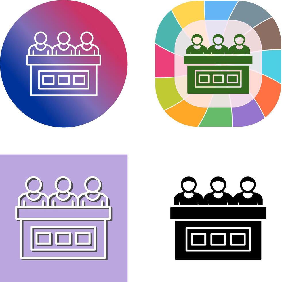 jury icône conception vecteur