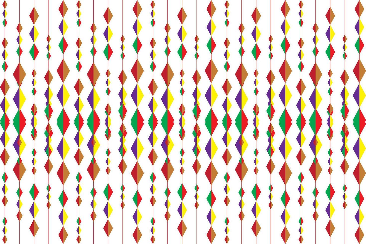 illustration modèle, abstrait géométrique style. répéter de abstrait multicolore de Triangle avec ligne sur blanc Contexte. vecteur