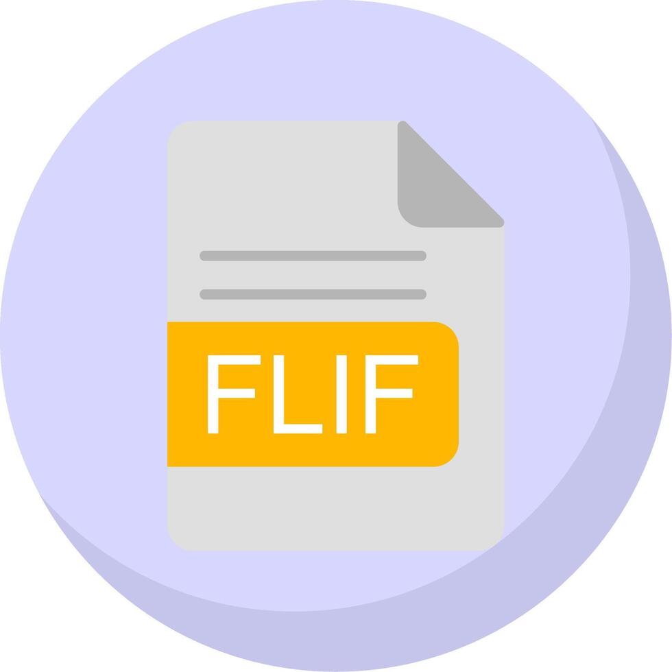 flif fichier format plat bulle icône vecteur