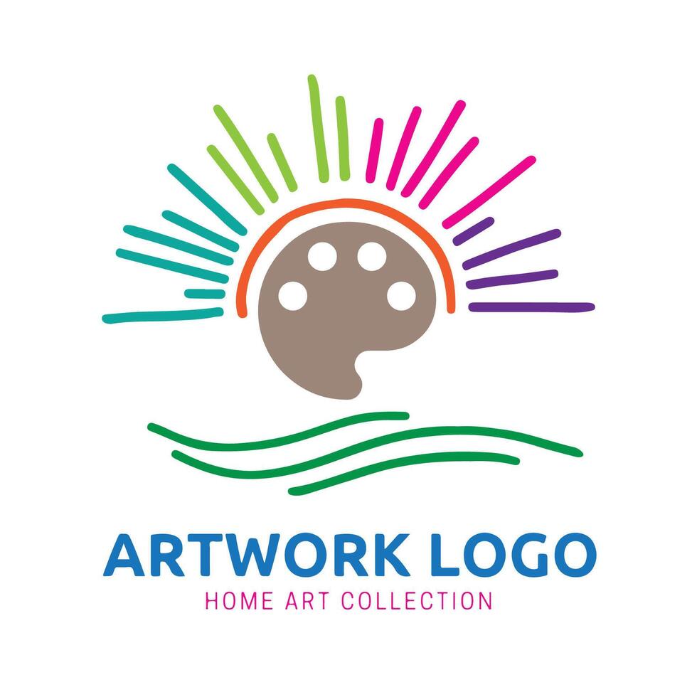 art studio logo conception pour club ou communauté vecteur