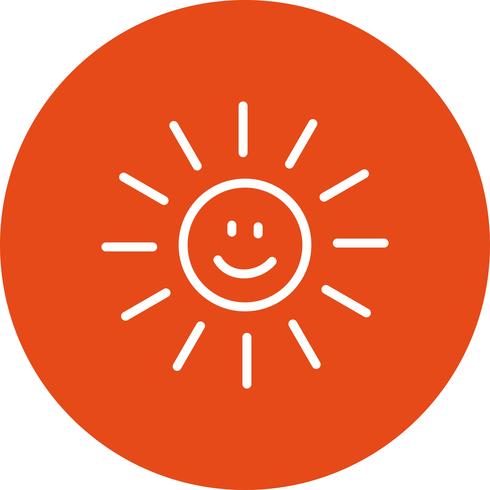 Soleil souriant Vector Icon