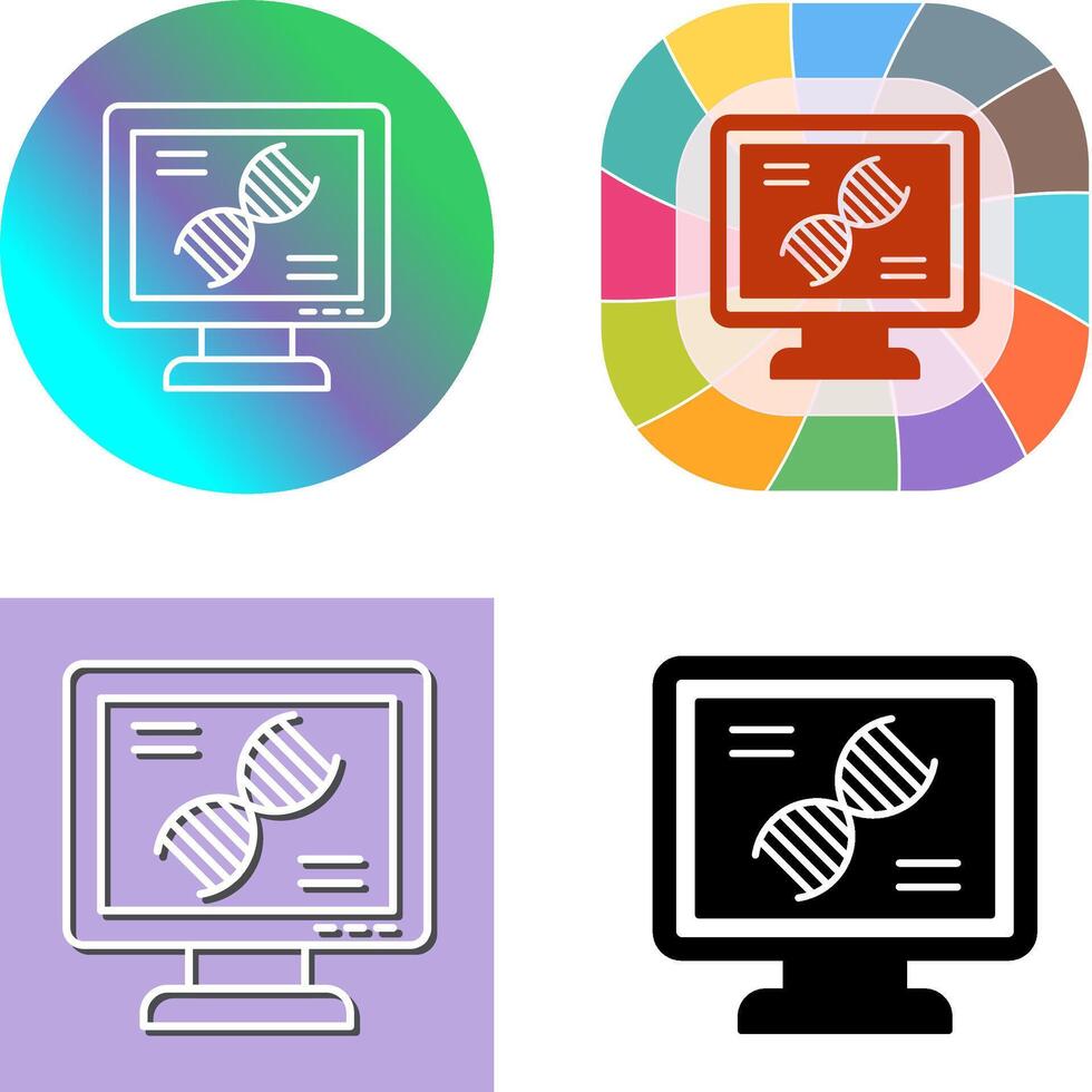 ADN tester icône conception vecteur