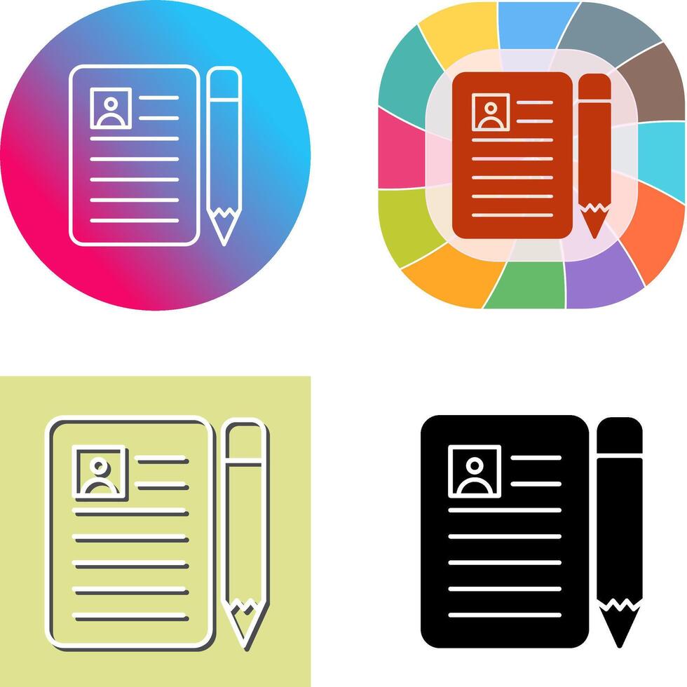 CV icône conception vecteur