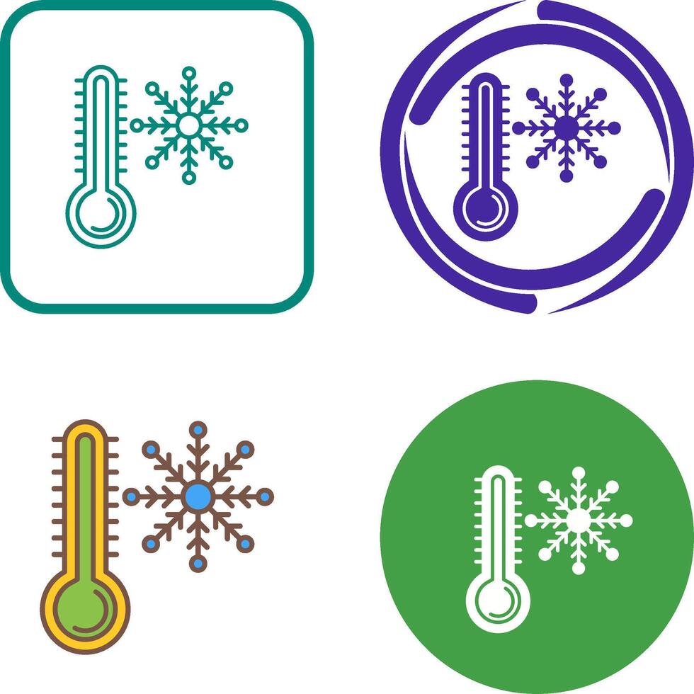 conception d'icône froide vecteur