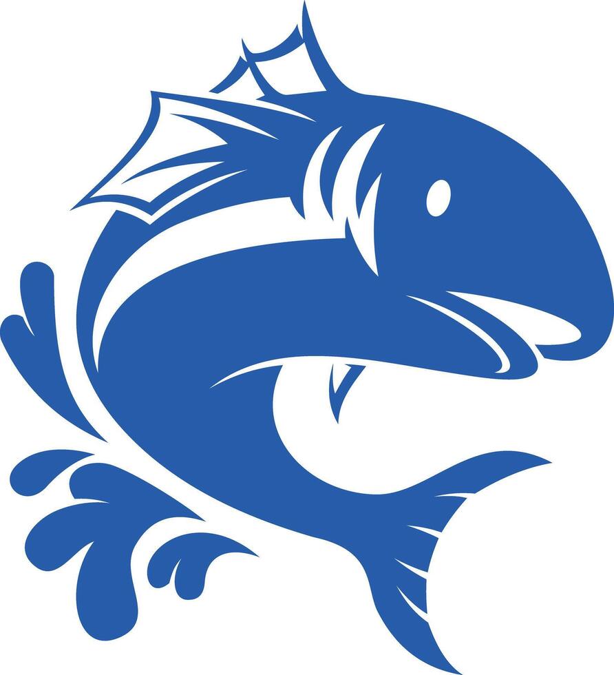 création de logo de poisson vecteur