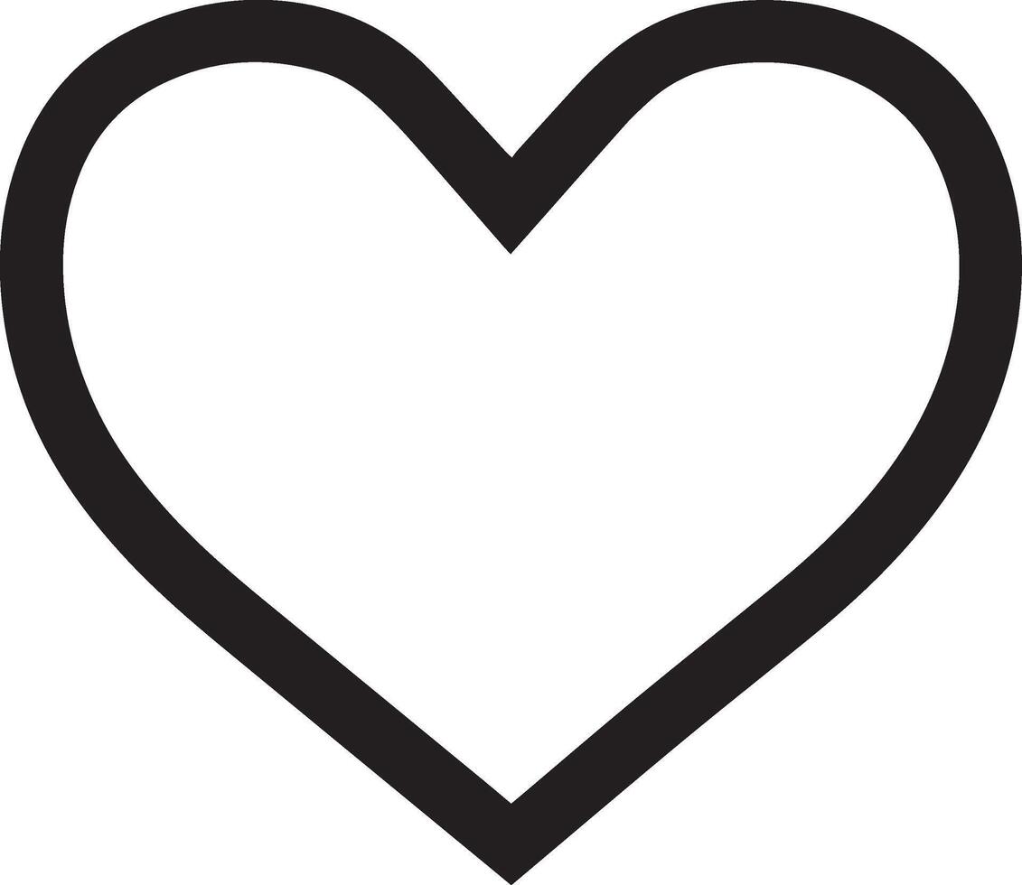 collection de l'amour cœur symbole Icônes . l'amour illustration ensemble avec solide et contour cœurs vecteur
