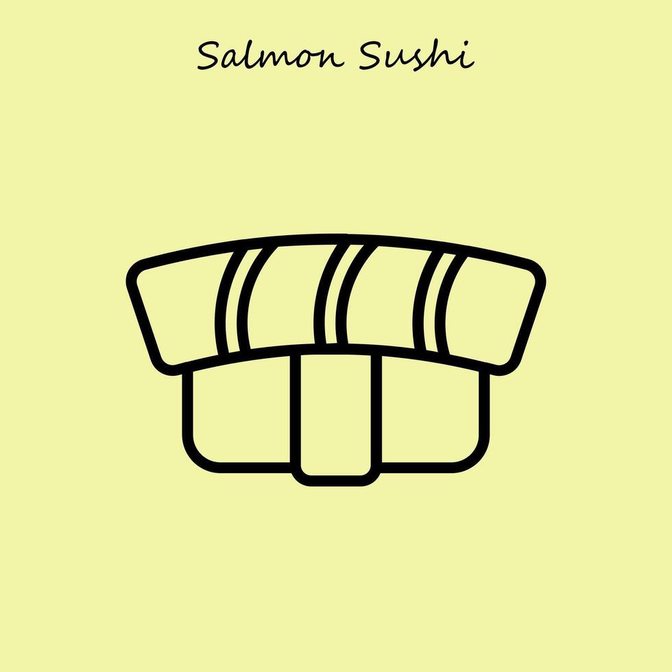 Saumon Sushi illustration vecteur