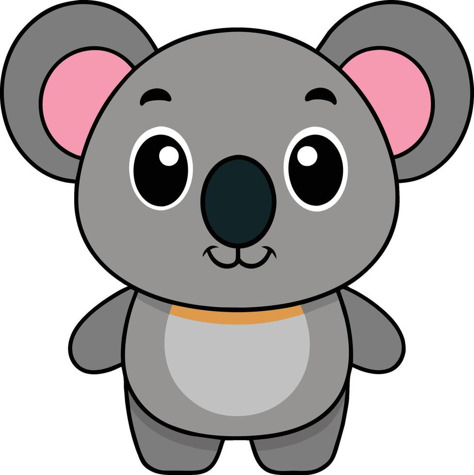 minimaliste mignonne koala , charmant illustration vecteur